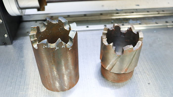 金剛石復(fù)合片鉆頭激光切割機(jī)切割樣品